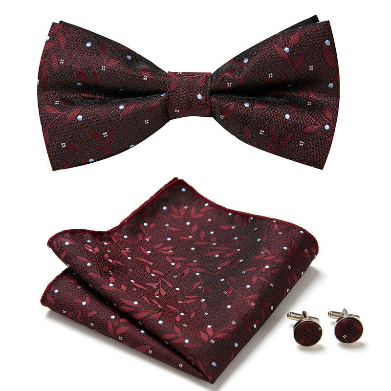 Men's Bow Ties Three Piece Set