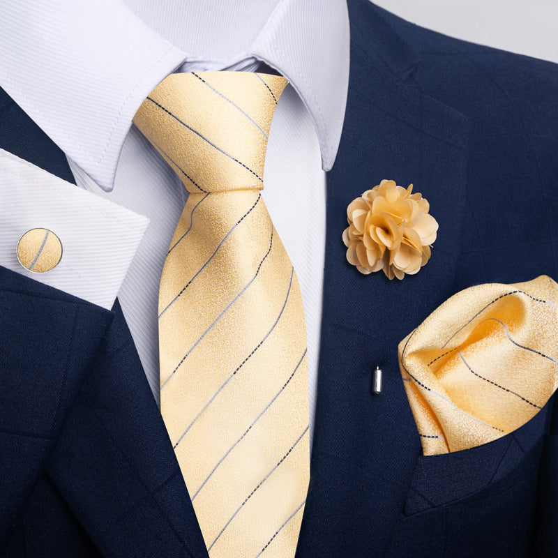 Men's Tie and Pocket Square Combo