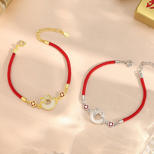 New Original Coin Spirit Snake Red Rope Bracelet