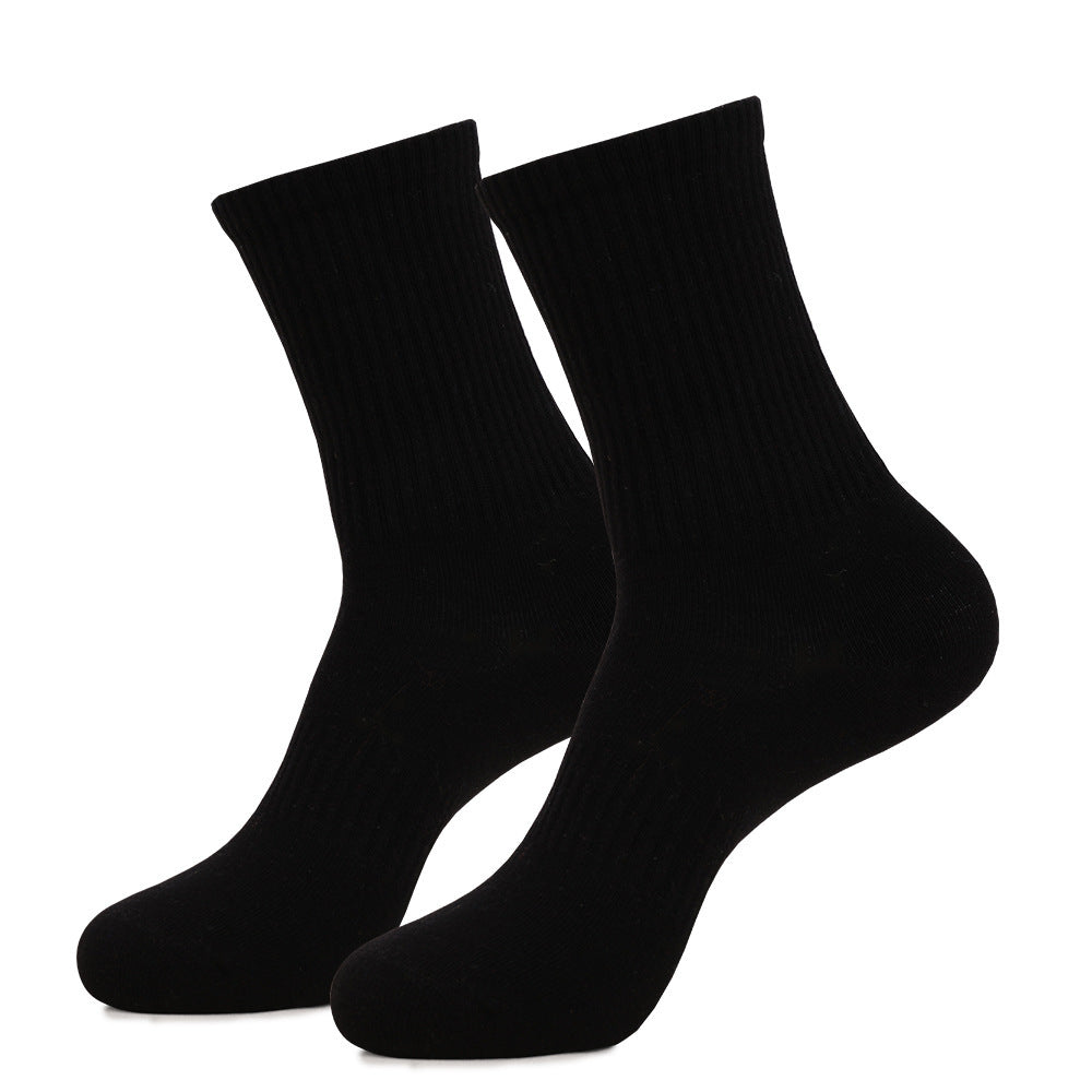 Men's Mid-calf Combed Cotton Athletic Sweat-absorbent Breathable High-pass Non-stuffy Socks
