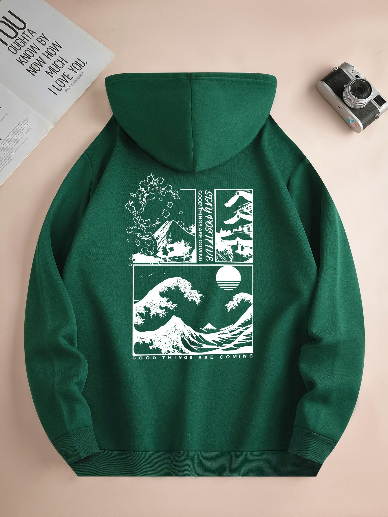 Men's Chic Casual Everyday Drawstring Hoodie