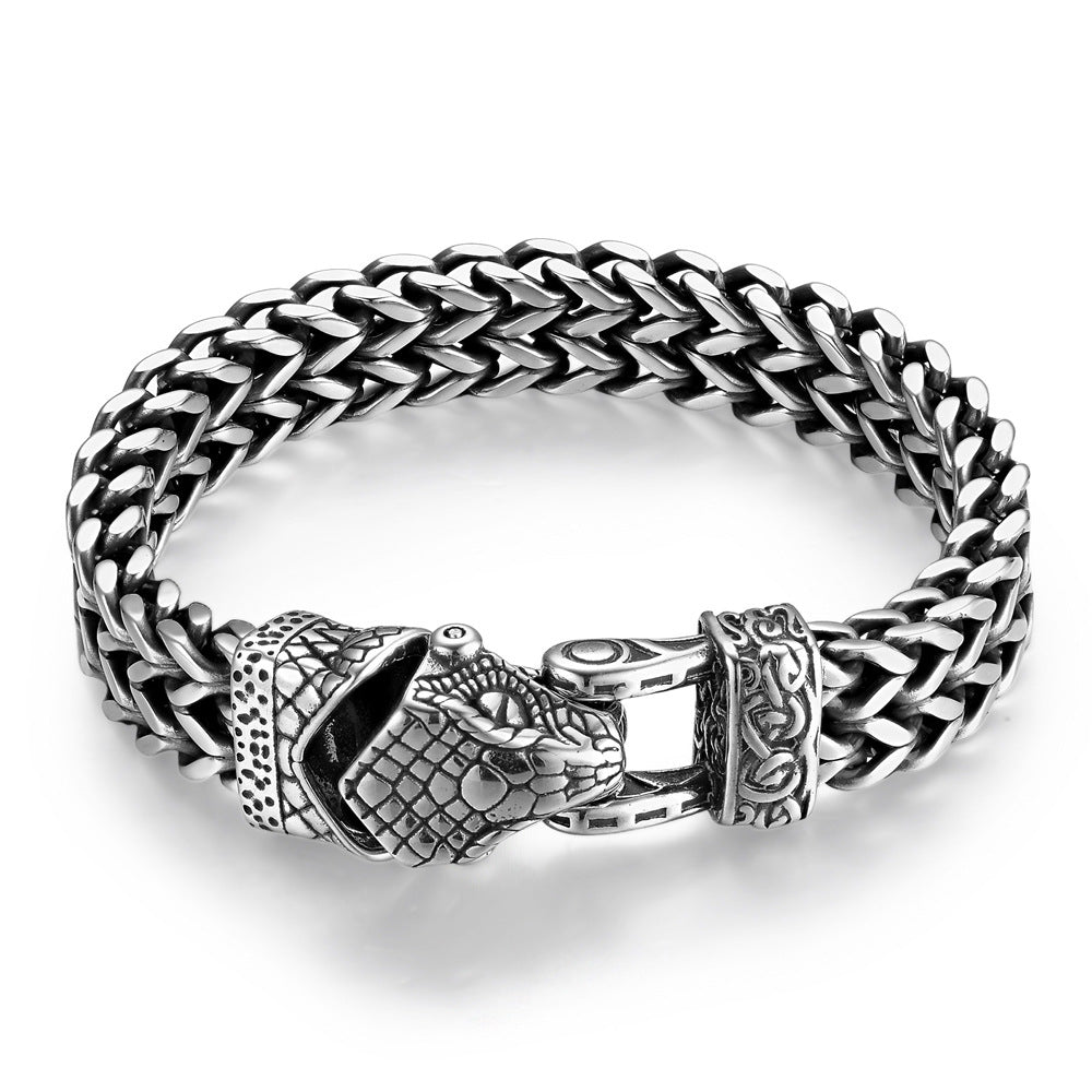 Men's Vintage Viking Titanium Bracelet
