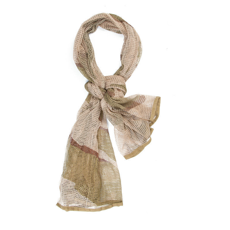 Men's Long Camouflage Multi-purpose Breathable Outdoor Scarf