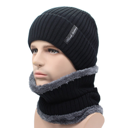 Men's Knitted Beanie and Neck Warmer Set (or Single Beanie)