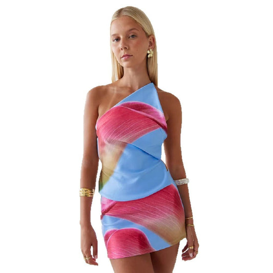 Fashion Frontline Backless Suit Printing