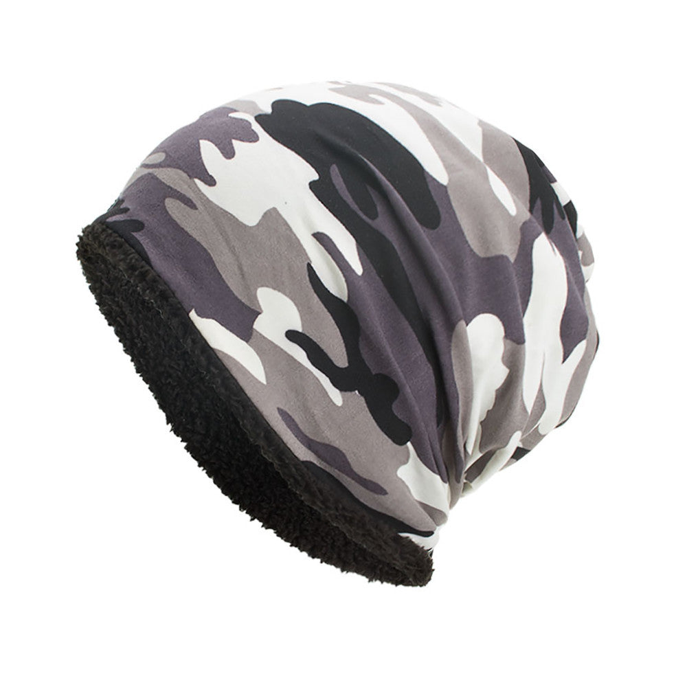 Men's Camouflage Lined Beanie