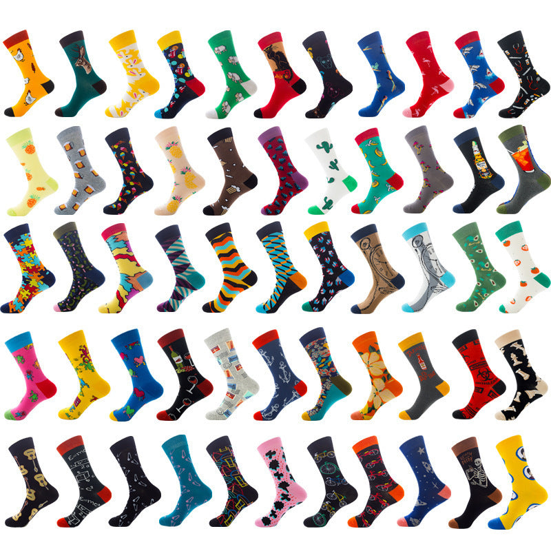 Men's Fun Cotton Socks
