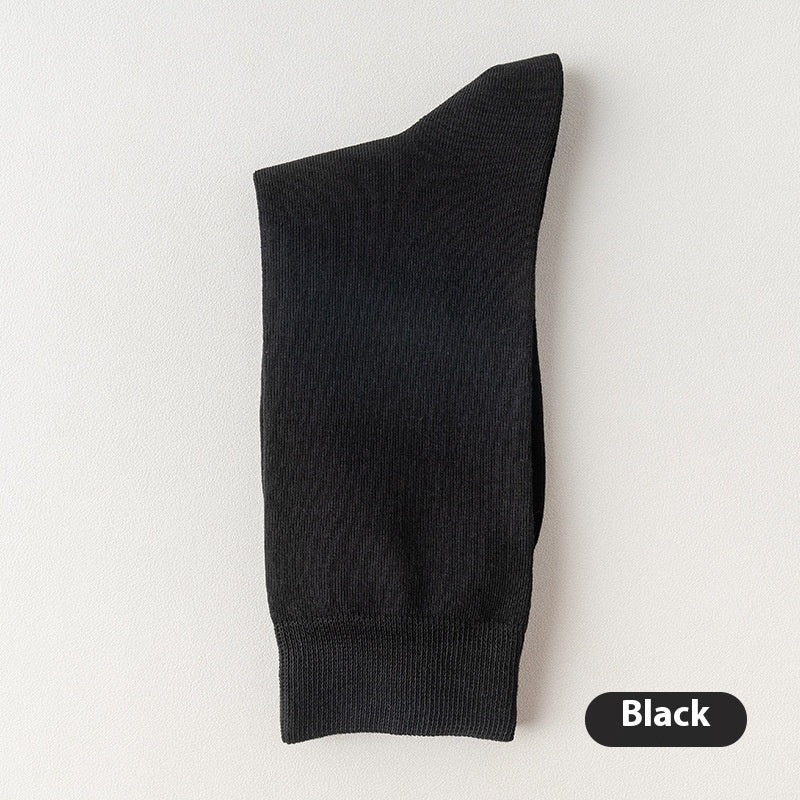 Men's Mid-calf Pure Cotton Business Socks