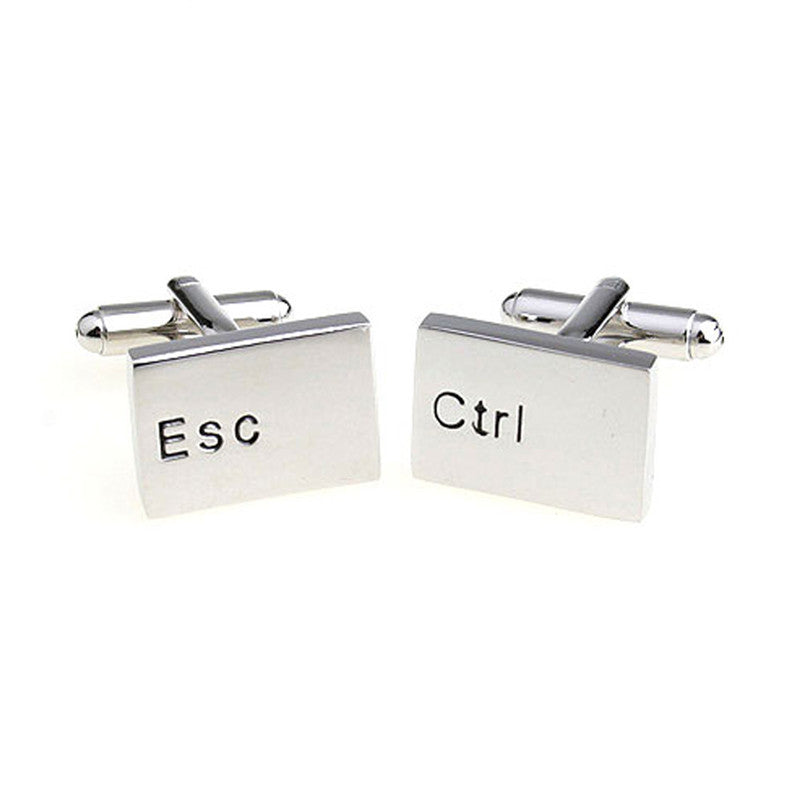 Metal Letter Shirt Men's Cufflinks