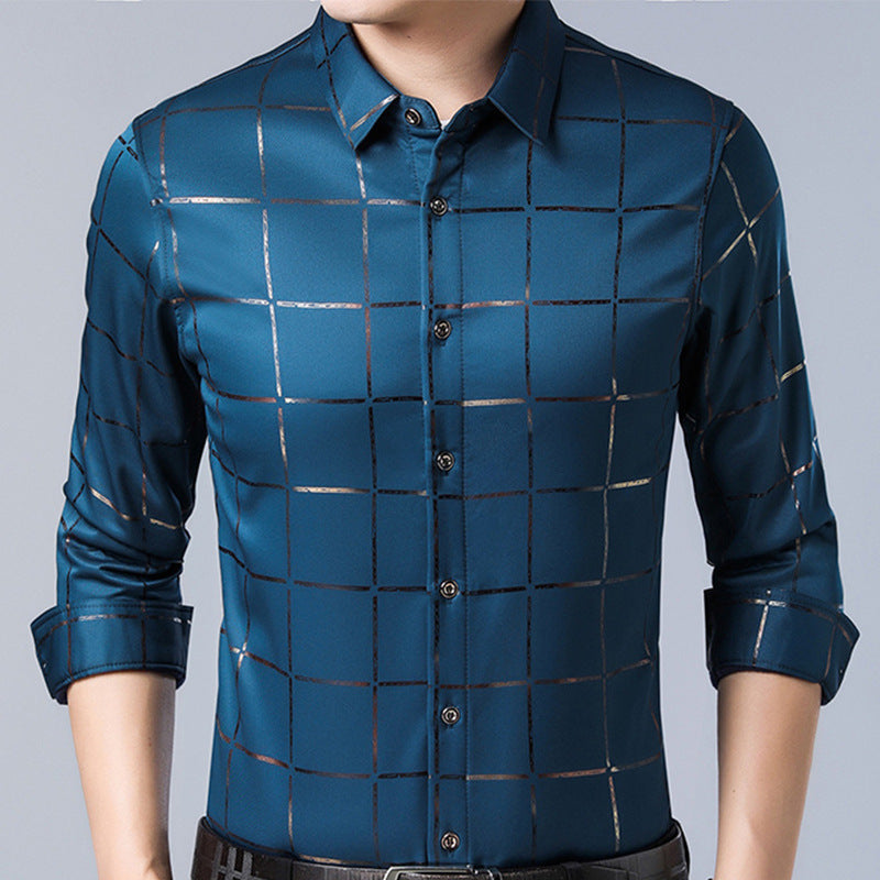Men's Checkered Long Sleeve Shirts
