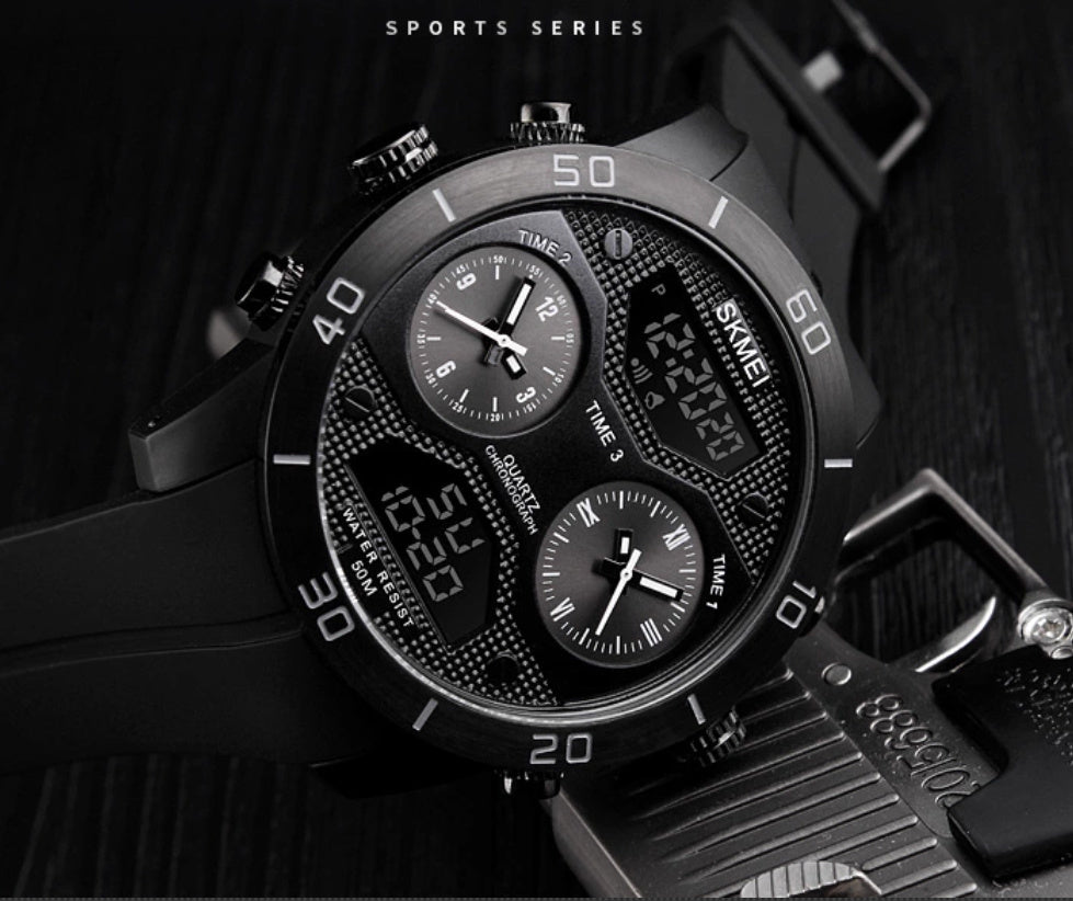 Men's Electronic Watch Outdoor Waterproof Sport Watch by GJG Denim