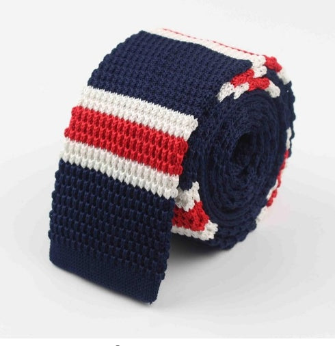 Men's Knitted Leisure Striped Ties