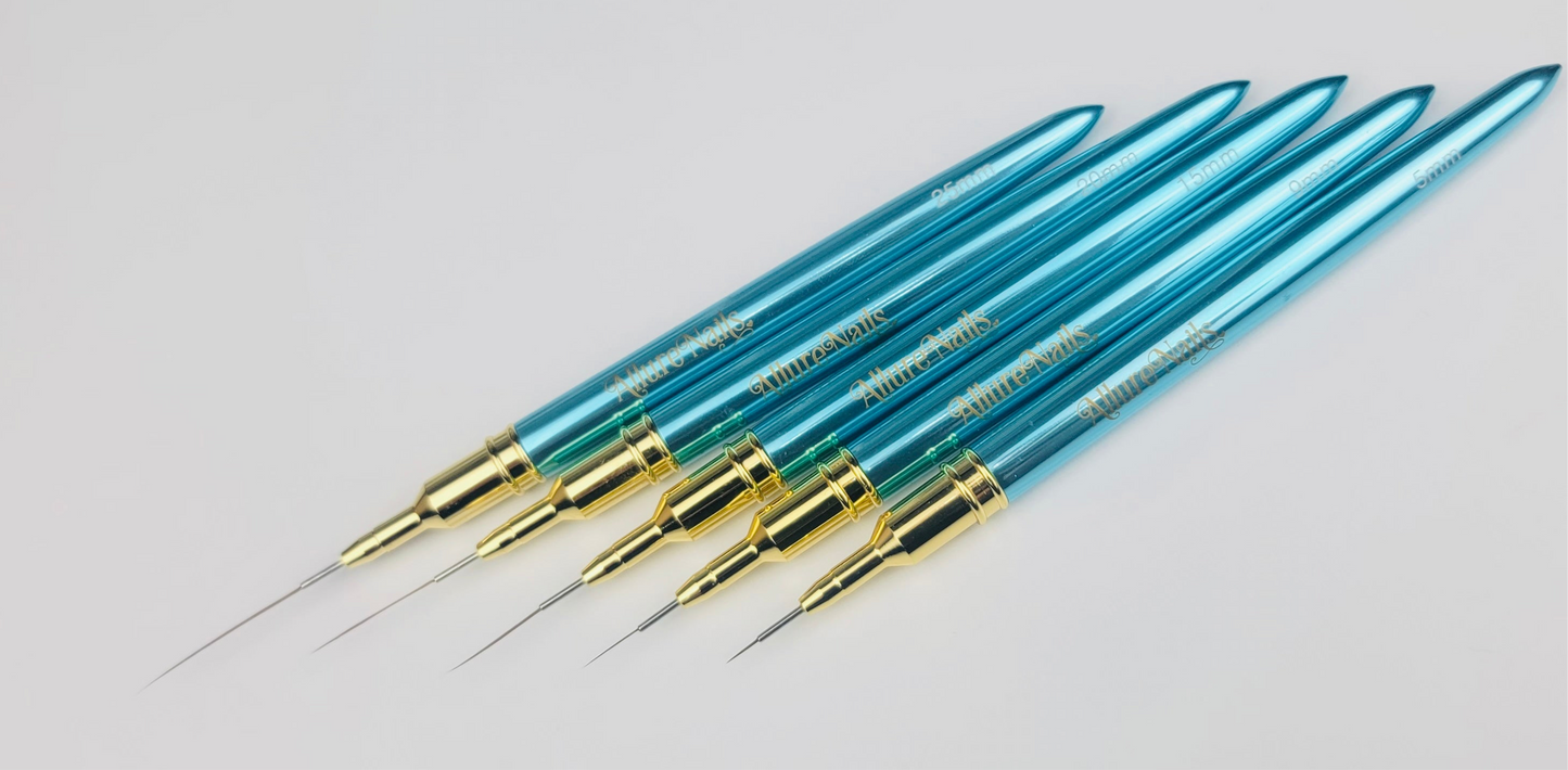 5-Piece Liner Brush Set– Precision Nail Art Made Effortless