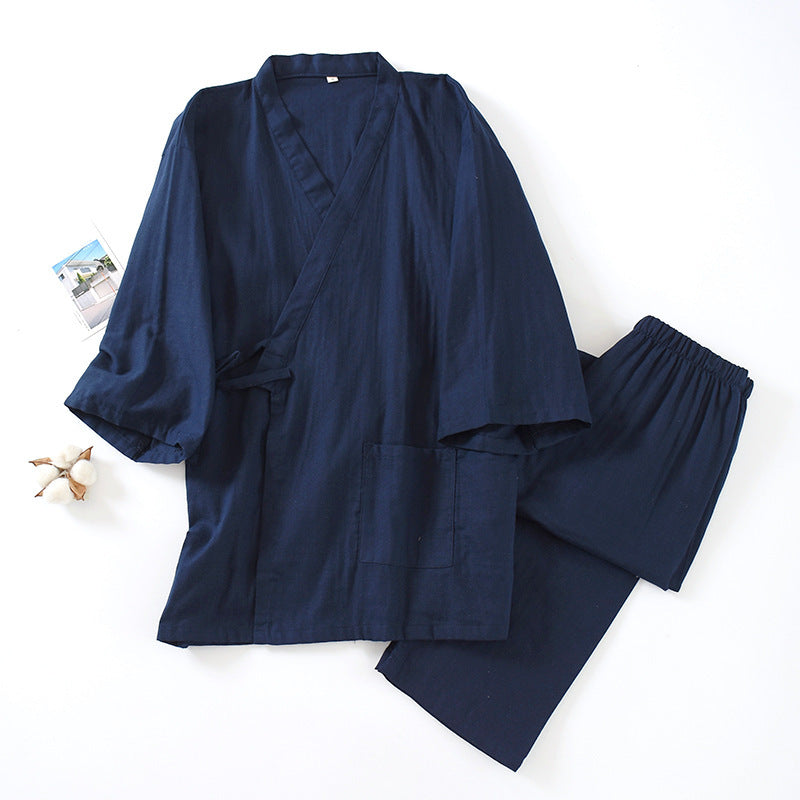 Men's Pure Cotton Gauze Pajamas