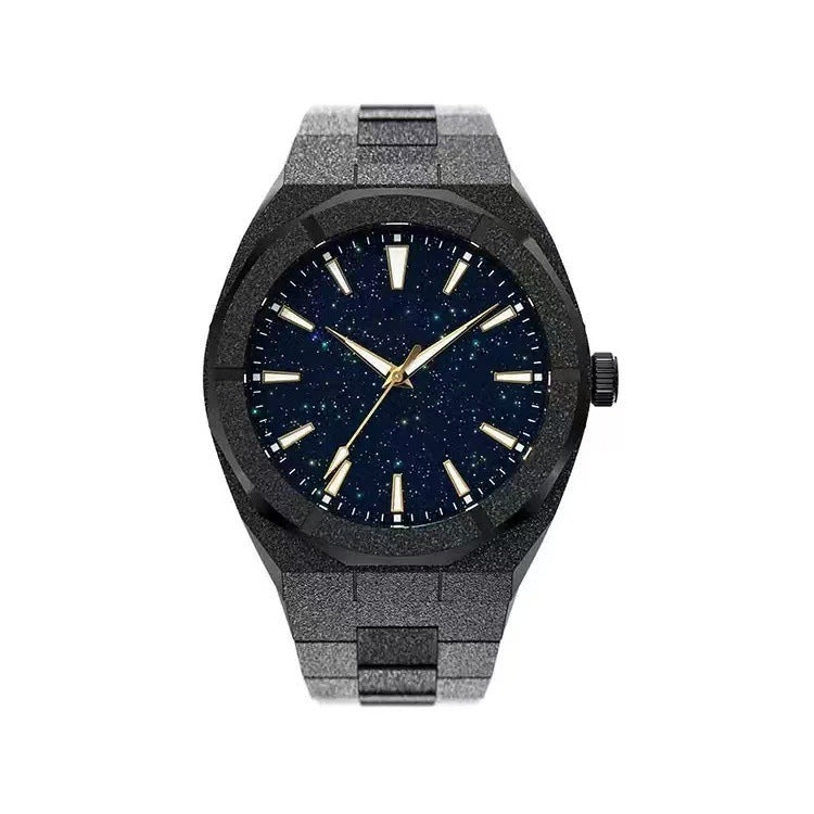 Men's Stainless Steel Frosted Luminous Business Watch