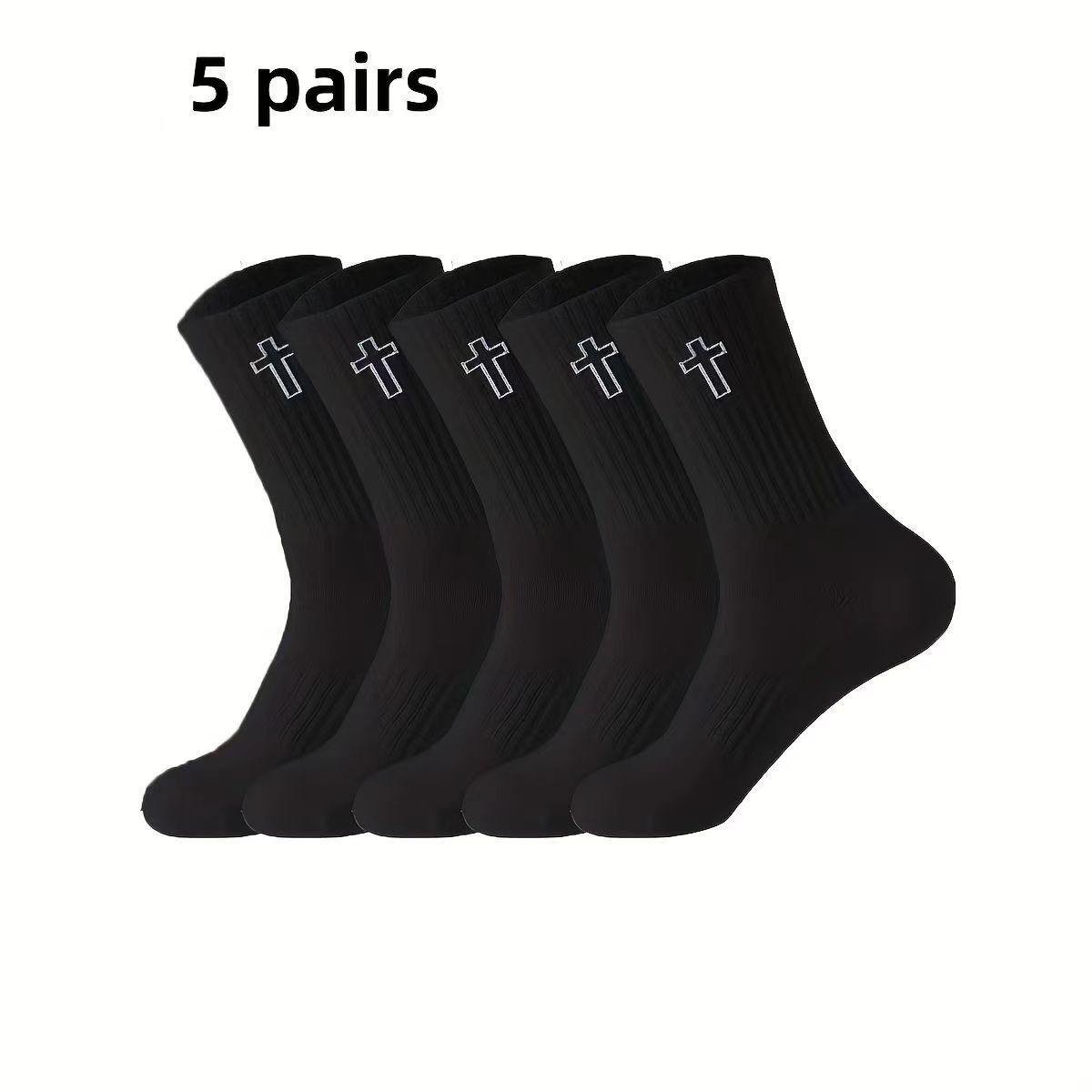 Men's Sweat Absorbing Leisure Mid-calf Socks