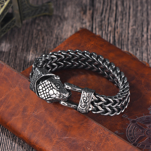 Men's Vintage Viking Titanium Bracelet