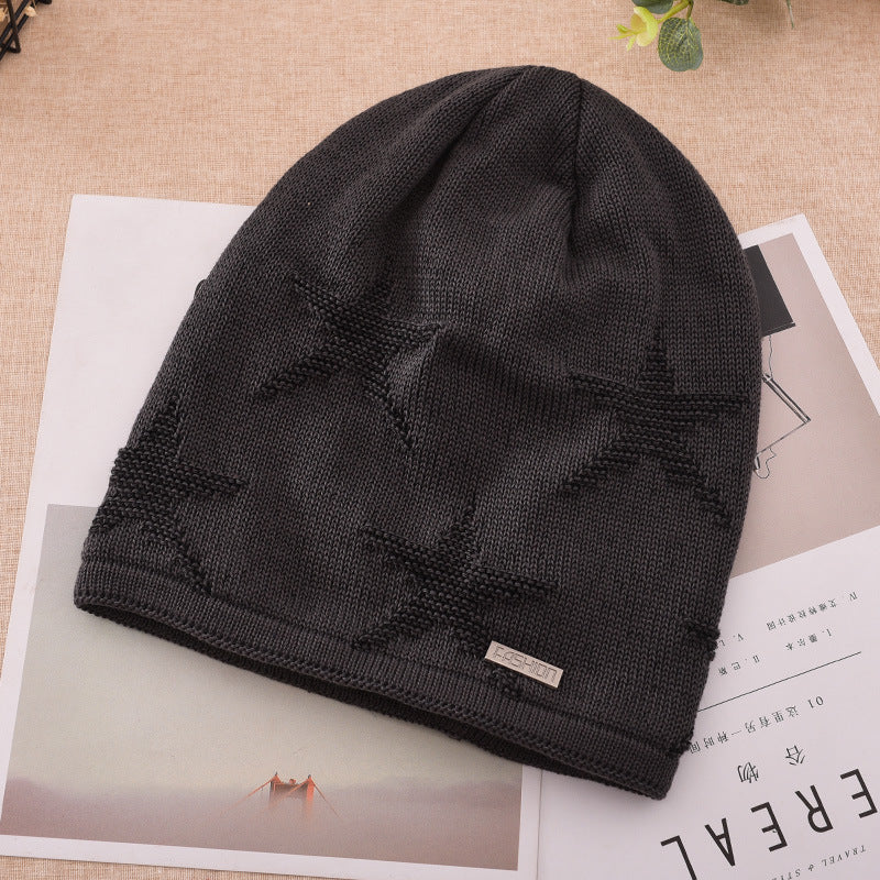 Men's Fashion Knitted Outdoor Warm Woolen Beanie