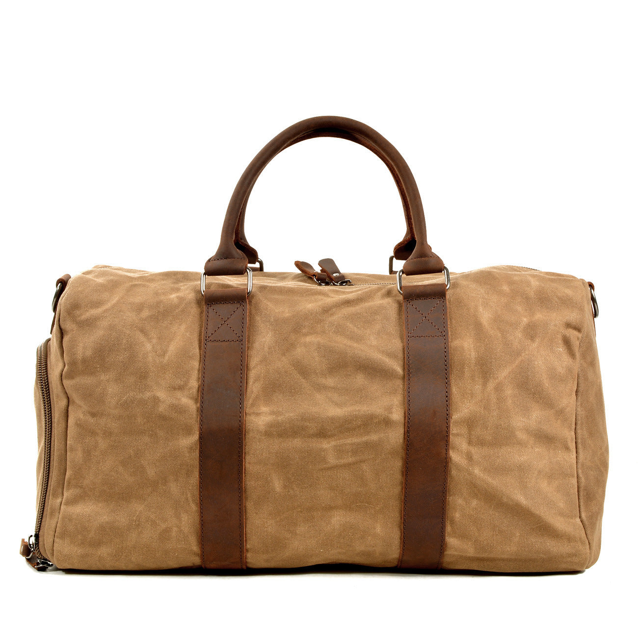 Men's One-shoulder Portable Dry Wet Separation Large Capacity Canvas Luggage Travel Bag