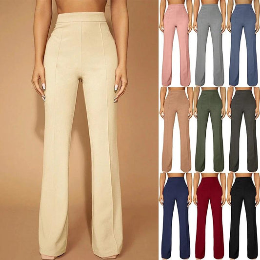 High Waist All-matching Fashion Business Commute Fall Women's Clothing Casual Business Pants Trousers by GJG Denim