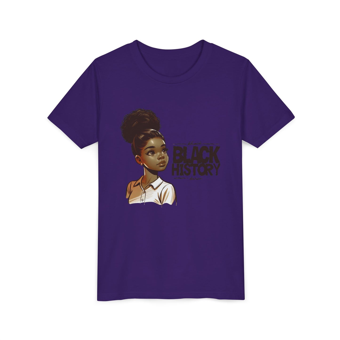 Youth Short Sleeve Tee for Black History Month, Celebrate Diversity, Kids' Education Shirt, Cultural Awareness Tee, Gift for Young Scholars