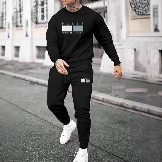 Round Neck Sweater Suit For Men by GJG Denim