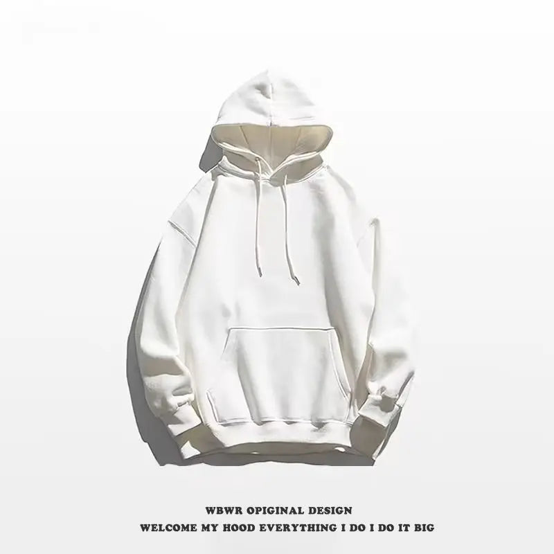 Men's Fashionable Solid Color Hooded sweatshirt by GJG Denim
