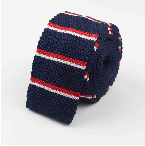 Men's Knitted Leisure Striped Ties