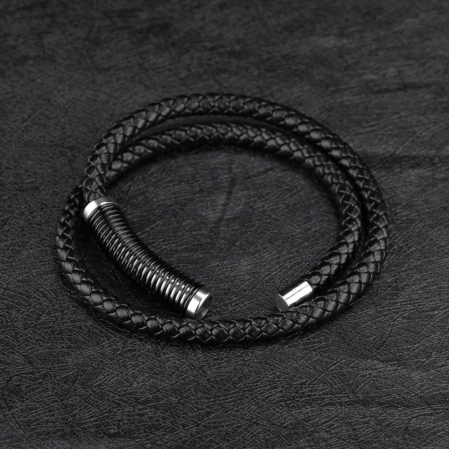 Men's Vintage Cowhide Double Bracelet