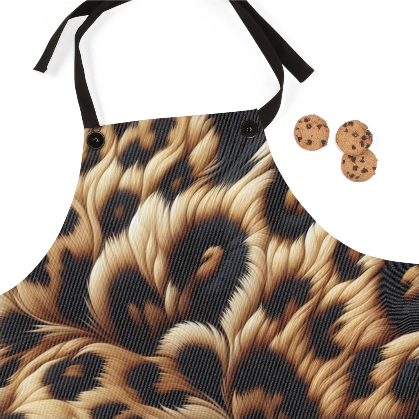 Luxe Animal Print Apron for Cooking, Baking, and Grilling, Perfect Gift for Foodies, Chef Apron, Kitchen Decor, Unique Gift