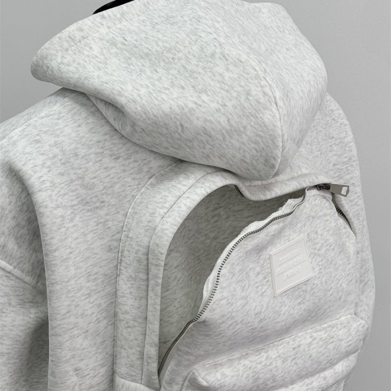 Men's Backpack Zip Up Hoodie