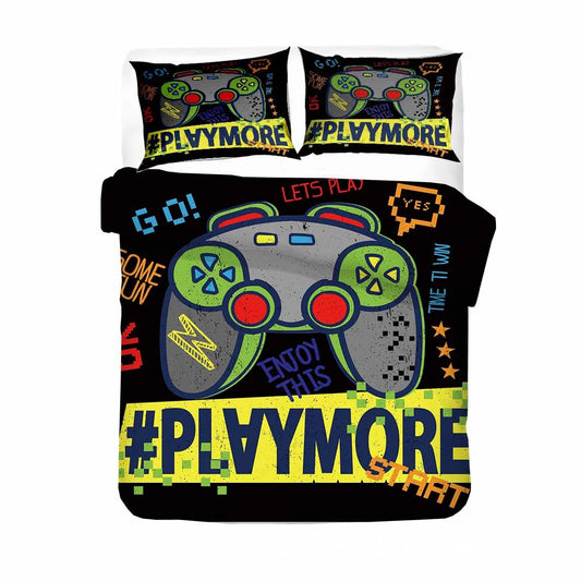 Digital Printed Gamer Bedding by GJG Denim