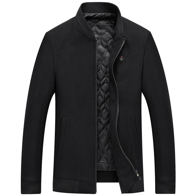 Men's Woolen Top Cotton And Thickening Jacket