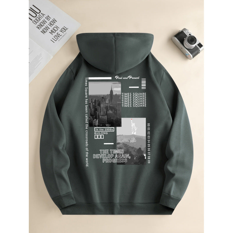 Men's Fashion Hooded Casual Daily Drawstring Sweater