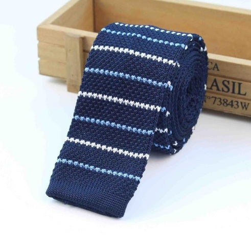 Men's Knitted Leisure Striped Ties