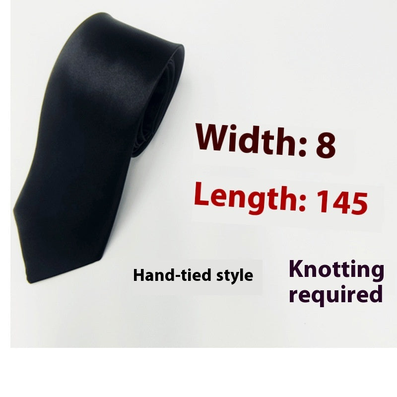 Men's 8cm Plain Suit Tie