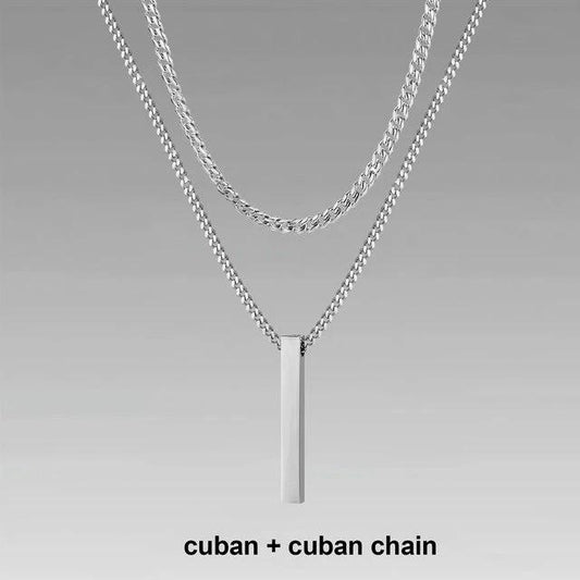 Men's Crystal Necklace by GJG Denim