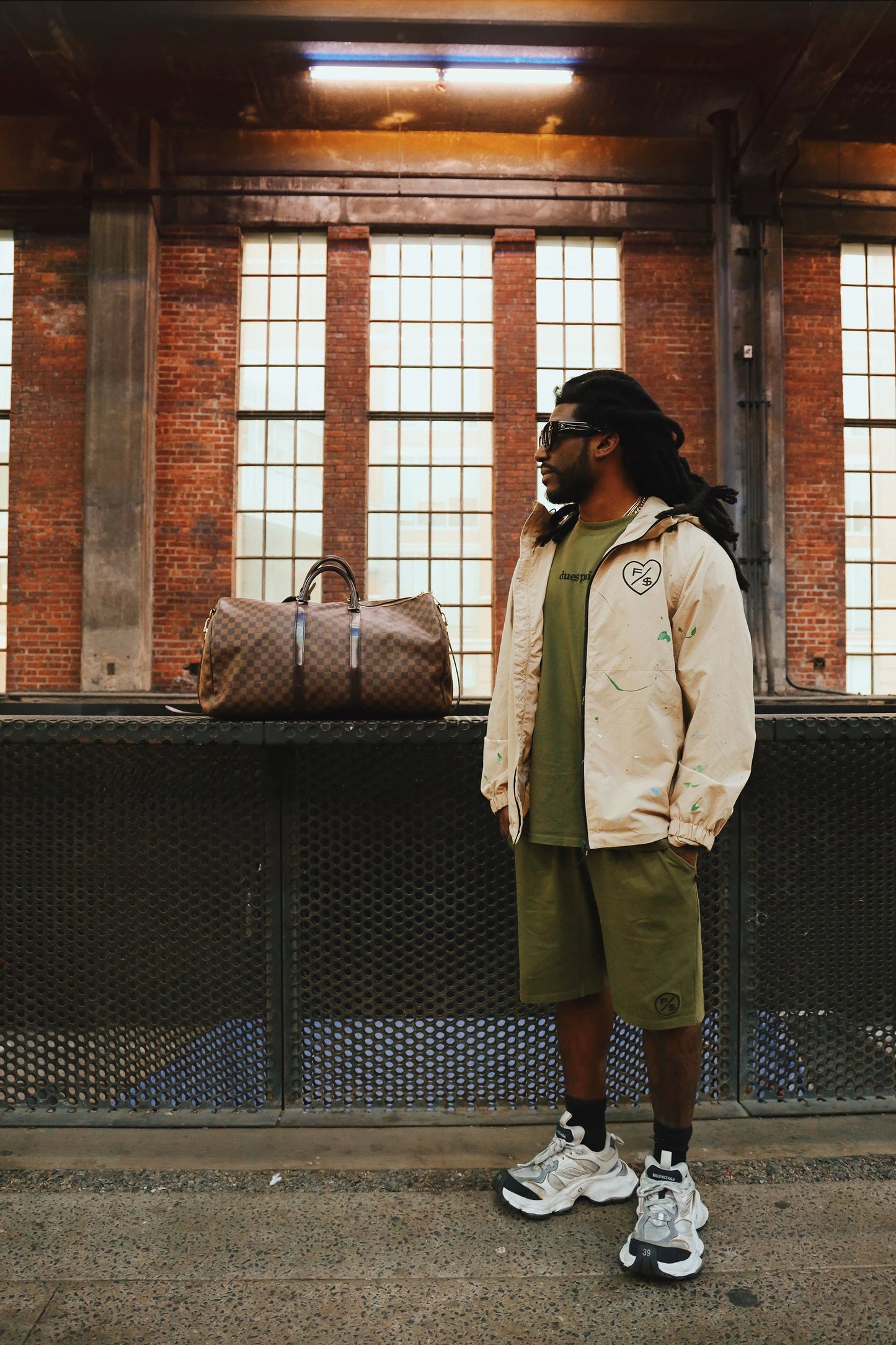 Dues Paid (Military Green - Oversize Shirt) by Fly Supply Co
