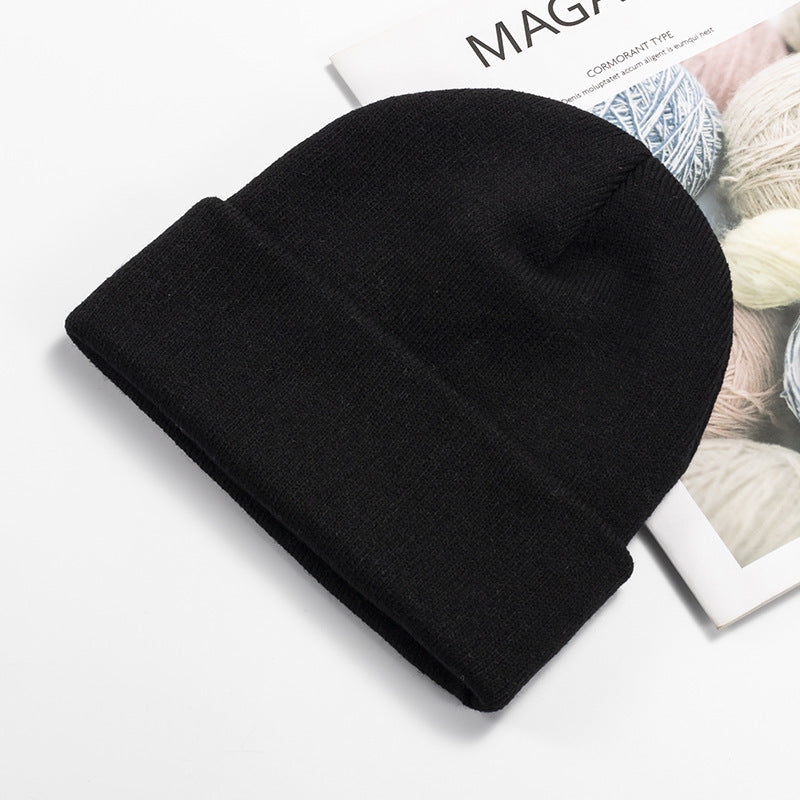 Men's Knitted Solid Color Beanie