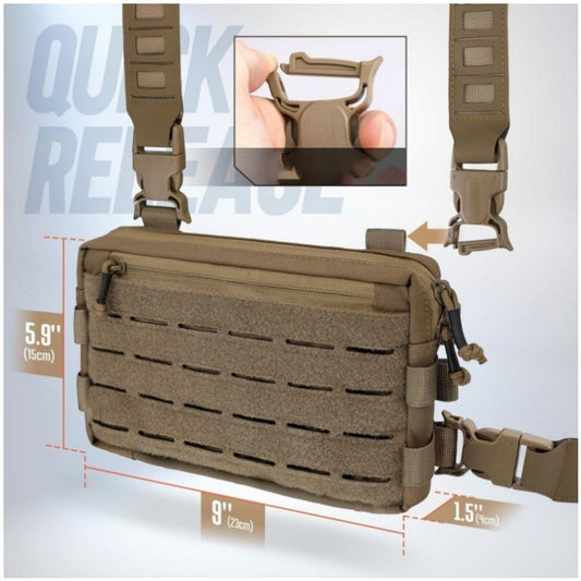 Men's Outdoor Tactics Vest Jacket Bag by GJG Denim