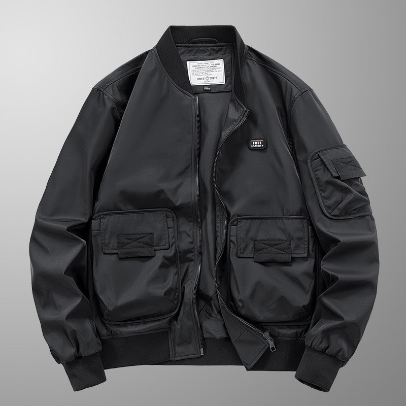 Men's Pilot Multi-bag Windproof Breathable Retro Jacket