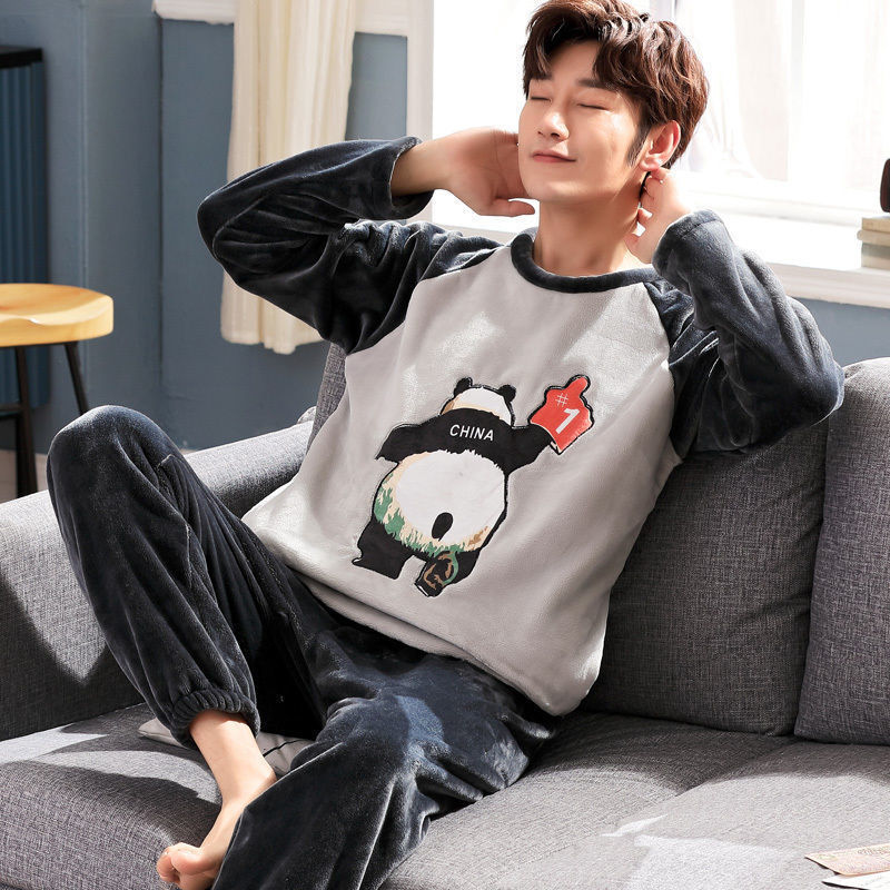 Men's Pajamas Thick Fleece Pajamas