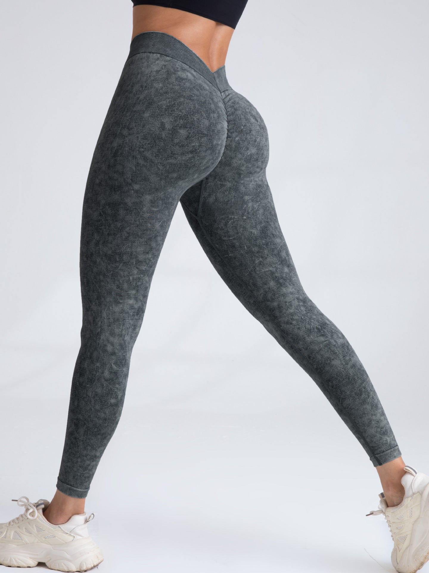 Hip Raise Seamless Yoga Pants Elastic High Waist