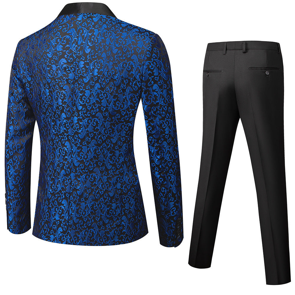 Men's Business Casual Slim Fit Two-piece Suit