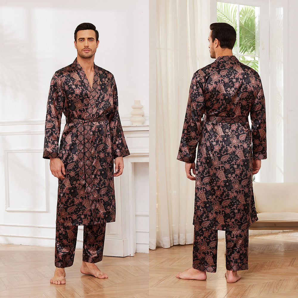 Men's Long Sleeve Pajamas Set
