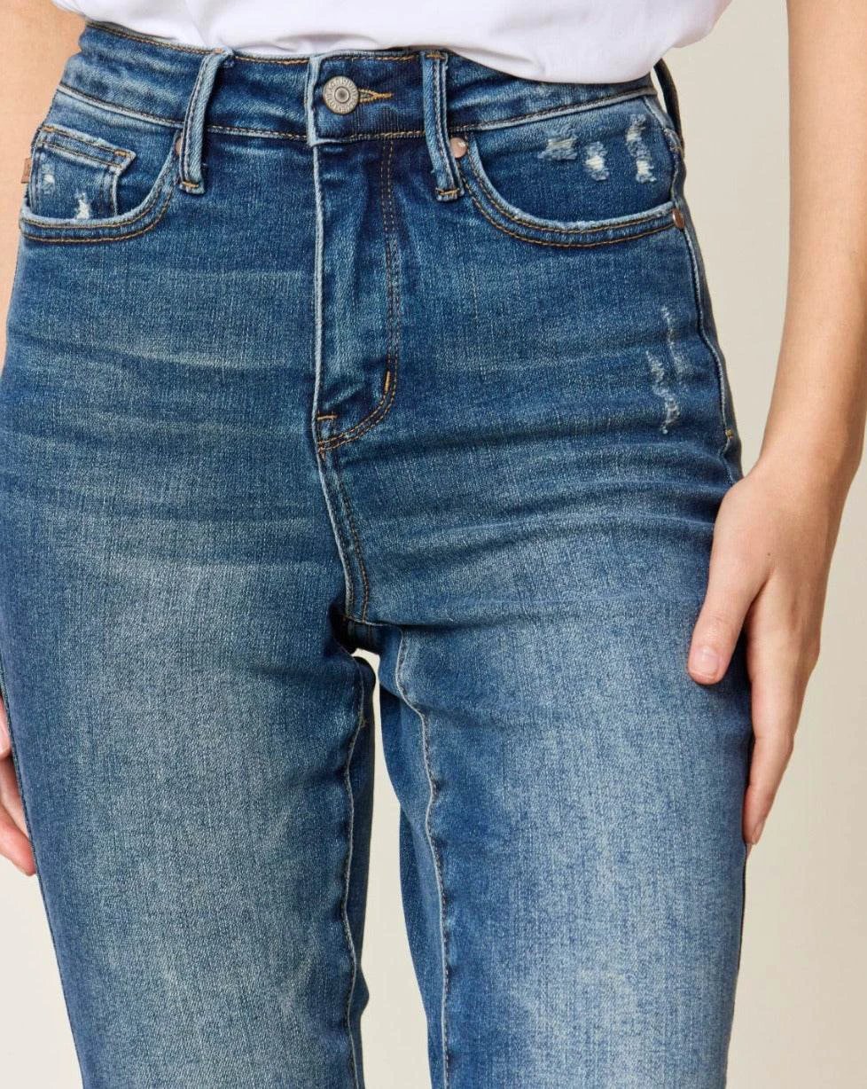 Judy Blue Full Size Tummy Control High Waist Slim Women Jeans by Zara-Craft