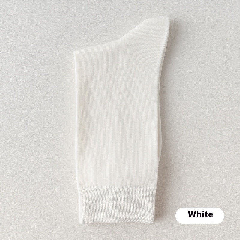 Men's Mid-calf Pure Cotton Business Socks