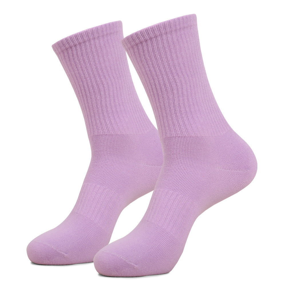 Men's Mid-calf Combed Cotton Athletic Sweat-absorbent Breathable High-pass Non-stuffy Socks