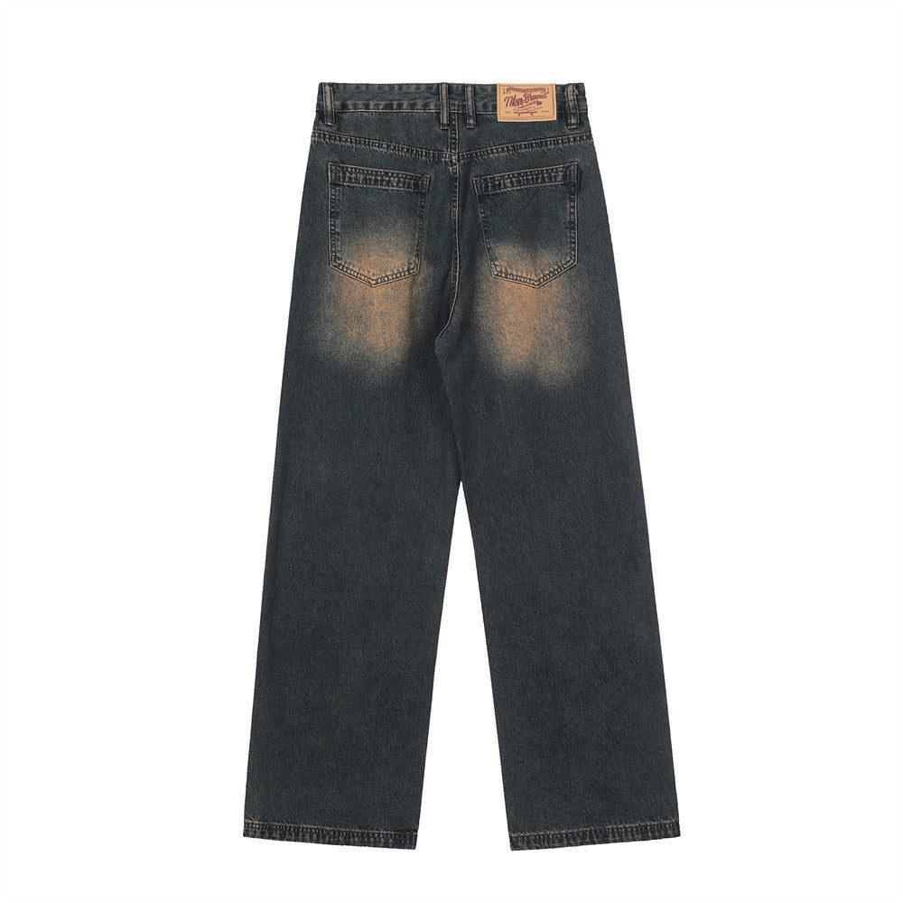 Retro Washing Water Daddy Pants Men