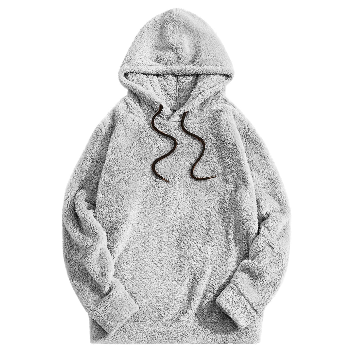 Men's Thick Double-sided Casual Loose Long-sleeved Hooded Sweater